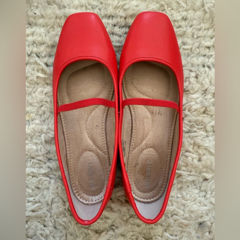 Mary Jane Red Women's Flats